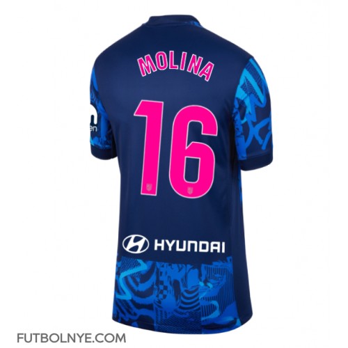 Camiseta Atletico Madrid Nahuel Molina #16 Tercera Equipación para mujer 2024-25 manga corta